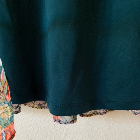 LC Lauren Conrad Smocked Floral Dress Large - Picture 4 of 9